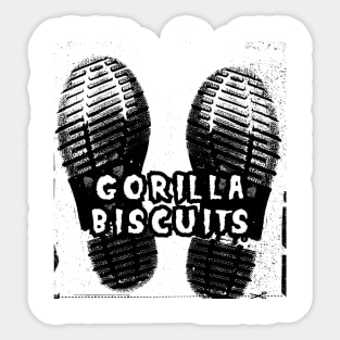 gorilla biscuits classic boot Sticker